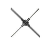 Ventilatore olografico da 100 cm, 1184 LED, supporto audio Wi-Fi, display video fai da te, atmosfera natalizia, luce pubblicitaria, proiettore 3D Alta luminosità