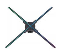Ventilatore olografico, Proiettore olografico 3D da 50 cm, lettore HD a LED, display pubblicitario, macchina con telecomando WiFi APP for centri commerciali,per Halloween, Negozio aziendale
