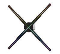 Ventilatore olografico, Proiettore Olografico A Ventola 3D HD Occhio Nudo Da 56 Cm, Lampada 678 LED, Macchina Pubblicitaria For Proiezione Olografica,per Halloween, Negozio aziendale