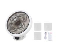 Ventilatore Oscillante a Parete con Telecomando, Luce Notturna, 3 velocità Circo