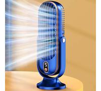 Ventilatore oscillante a torre, ventilatore da tavolo portatile con opzioni a 5 velocità, doppia circolazione A r, testa rotante a 720°, ventilatore da tavolo silenzioso personale for casa, ufficio,