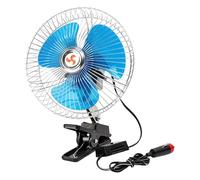 Ventilatore oscillante for auto da 12/24 V, potente dispositivo di raffreddamento estivo, ventilatore elettrico regolabile for auto, camion, veicolo, forte raffreddamento dell'aria.(24V)