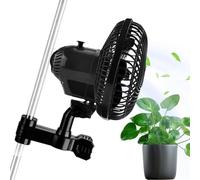 Ventilatore oscillante per da coltivazione - Ventole a pinza 25W 2 velocità | Dispositivo di rotazione delle piante | Ventola per crescita compatta, attacco facile | Adattato agli standard europ