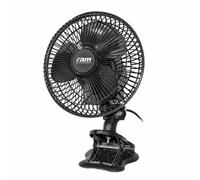 Ventilatore Oscillante RAM 20W Multi Clip 2 Velocita' Ø180mm Versatile