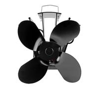 Ventilatore per a legna, Ventilatore silenzioso per stufa a legna, 4 Ventola per stufa a Ventola efficiente per la distribuzione del calore, ventola silenziosa per alimentata a calore