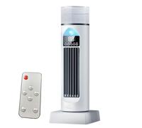 Ventilatore per aria condizionata, ventilatore a torre ad aria fredda, silenzioso, oscillante senza pale, con telecomando e serbatoio d'acqua, umidificatore a 6 velocità per camera da letto, ufficio