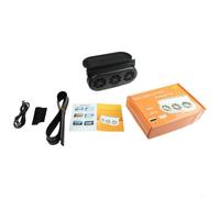 Ventilatore per auto ad energia solare con tripla testa per sistema di dissipazione del calore e circolazione dell'aria, 3 porte di ricarica USB, materiale ABS per la maggior parte dei veicoli (nero)