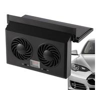 Ventilatore per Auto ad Energia Solare | Ventilazione Raffreddante a Doppia Testa,Ventilatori per Finestrino Auto con Purificatore d'Aria - per Sedili Anteriori e Posteriori Adulti Coppie Famiglie Don