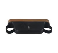 Ventilatore per auto multifunzione per sedile posteriore, dimensioni compatte con velocità del vento regolabile, per tutti i tipi di veicoli (venature del legno)