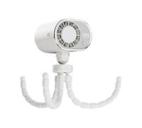 Ventilatore per Auto - Ventilatore con Display LED e Design a Polpo a 199 Velocità,Piccola Ventola con Clip Regolabile Rotazione a 360 Gradi e Ricarica Type-C,per Bambini Adulti Estate Viaggi Campeggi