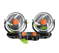 Ventilatore per auto - Ventilatore per auto che aria fredda | Ventilatore portatile per veicolo | 12 V/24 V a doppia testa automobilistici per cruscotto barca tetto furgone campeggio