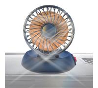 Ventilatore per auto, ventilatori per auto che soffiano aria fredda | Filotatore a testa per Dash | Ventilatore di raffreddamento del veicolo pieghevole, 3 velocità, per SUV, camper, l