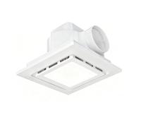 Ventilatore per bagno con movimento d'aria 80 con illuminazione a LED regolabile, dimensioni 20,3 cm o 25,4 cm, per controllo dell'umidità, facile da installare, luce del ventilatore del bagno
