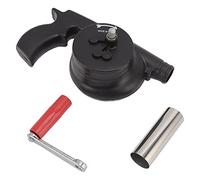 Ventilatore per barbecue a manovella, leggero e portatile in ABS, ideale per campeggio, picnic e caminetto.