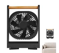 Ventilatore per camera da, ventilatore da tavolo portatile, ricaricabile, con inclinazione regolabile a 360 gradi, con potente flusso d'aria, per cubi per un raffreddamento silenzioso