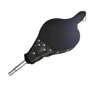Ventilatore per camino per interni, pompa ad aria tradizionale in vero legno, tracolla compatta, robusta punta in ghisa, braciere da giardino, barbecue da giardino, stufa a legna