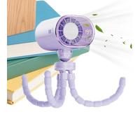 Ventilatore per camion - Ventilatore a clip a LED a 199 velocità per rotazione a 360 gradi, ricaricabile di tipo C, portatile, con dispositivo di raffreddamento, circolatore d'aria regolabile