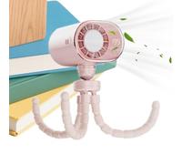 Ventilatore per camion - Ventilatore a clip a LED a 199 velocità per rotazione a 360 gradi, ricaricabile di tipo C, portatile, con dispositivo di raffreddamento, circolatore d'aria regolabile