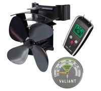 Pacchetto ventilatore per stufa Valiant Remora, termometro magnetico verde e ...
