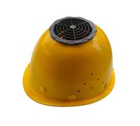 Ventilatore per casco di sicurezza - Casco di protezione ricaricabile con | ventilazione, berretto solare traspirante multifunzionale | per cantiere lavori esterni giardino Rifroi, giallo, Se référer a