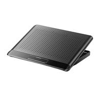 Ventilatore per computer portatile, base di raffreddamento regolabile e silenziosa, supporto in alluminio silenzioso con ventola per computer portatile, per scrivania, tastiera, telefono, tablet,