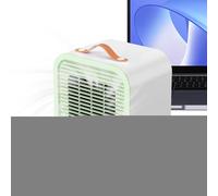 Ventilatore per condizionatore d'aria, gadget di raffreddamento personale, mini dispositivo di raffreddamento ricaricabile, regolazione del vento a 3 velocità, funzionamento silenzioso portatile per