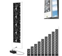 Ventilatore Per Finestra, Montaggio Verticale, Velocità Regolabile, Ventilatore Per Finestra Retrattile, Utilizzato Per Ventilazione E Ricambio D'aria, Adatto Per Finestre white 49.2-51.2in/125-130cm