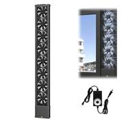 Ventilatore Per Finestra Verticale Adatto Per Finestre Scorrevoli,aspiratore Finestra Retrattilecucine,nessuna Perforazione Richiesta,dimensioni Disponibili 35a150 Cm,vel black 47.2-49.2in/ 120-125cm