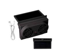 Ventilatore per finestrino auto ad energia solare - Ventilatore di raffreddamento ad energia solare per auto, ventilatore elettrico ricaricabile per viaggi all'aperto RV guida