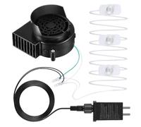 Ventilatore per Gonfiabili Sostitutivo - Ventilatore ad Aria 12V per Gonfiabili da Esterno,Con Luci LED a Stringa, Macchina Sostitutiva per Giardino Terrazzo Prato Cortile Halloween