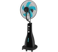 Ventilatore per nebulizzatore d'acqua con timer, 90 W, 5 lame da 40 cm di diametro, oscillanti, 3 velocità, serbatoio da 3 litri, motore in rame [Classe di efficienza energetica A]