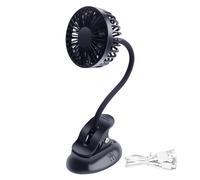 Ventilatore per Passeggino Clip Portatile, Impostazioni a 3 Velocità,Silenz6137