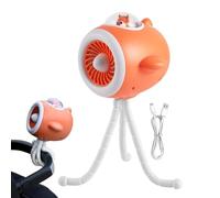 Ventilatore per passeggino, luce LED regolabile a 3 velocità, ventilatore per passeggino , per bambini, adolescenti, adulti, viaggiatori, asilo, passeggiate quotidiane, viaggi estivi, spiaggia