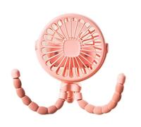 Ventilatore per passeggino per bambini - Ventilatore di raffreddamento portatile in ABS girevole a 3 velocità | Accessorio per carrozzina a clip | Brezza portatile per bambini | Accessorio per