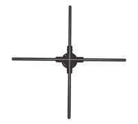 Ventilatore per Proiezione Olografica 3D, 1024 Perline Lampada 100-240 V Proiettore Pubblicitario Olografico 3D Supporto per Contenuti Ricchi Interconnessione WIFI per Feste (Spina UE)