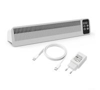 Ventilatore per Radiatori con 3 Ventole Potenti - Booster Riscaldamento Silenzioso 38dB Termostato Timer 2-12h Distribuzione per calore Efficiente per Casa Ufficio 414x107x85mm(White)