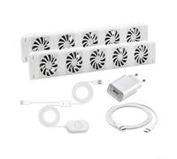 Ventilatore per Radiatori con Termostato 30°C Ventilatore per(DUO-SET) | Termostato , avvio a 30Â°C, stop a 25Â°C, plastica ignifuga, certificazione per ce ERP