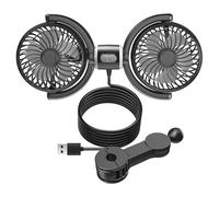 Ventilatore Per Sedile Auto USB - Ventilatore Per Auto Per Il Sedile Posteriore | Ventole Di Raffreddamento Di Raffreddamento Del Poggiatesta A 3 Velocità, Ventilatore Del Sedile Per Auto