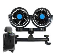 Ventilatore per sedile posteriore | Ventilatore elettrico di circolazione 'aria | Rinfrescante doppia testa 12 V 24 V per animali domestici auto veicolo clima caldo camion viaggio su strada