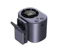 Ventilatore per seggiolino auto, con display digitale girevole a 360°, ventole portatili che soffiano aria fredda, per auto, ufficio, viaggi, campeggio, picnic, escursionismo, , arrampicata