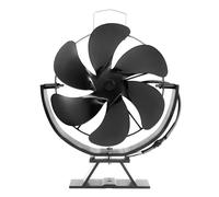 Ventilatore per stufa 6 pale alimentato a calore ventilatore per camino girevole