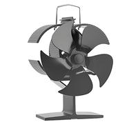 Ventilatore per stufa a 5 pale alimentato a calore Ventola per stufa elettrica silenziosa che disperde efficacemente l ' calda per caminetto domestico Ventilatore a legna alimentato a calore non