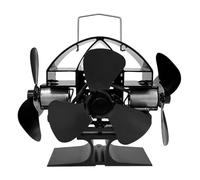 Ventilatore per stufa a caldo - Ventilatore silenzioso per stufa a legna, ventilatore per ecologico | Ventilatore a circolazione attivato dal calore, ventilatore per bruciatore a legna