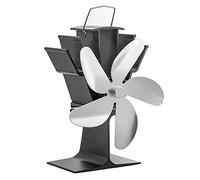Ventilatore per stufa a legna Ventilatore per caminetto domestico silenzioso Distribuzione efficiente del calore Colori bronzo oro argento Stufa alimentata a calore per combustione