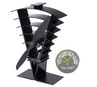 Valiant Vanquish Ventilatore per stufa e termometro magnetico per stufa in verde