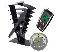 Valiant Vanquish Ventilatore per Stufa, Termometro Magnetico Verde e Misurato...
