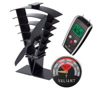 Ventilatore per stufa Valiant Vanquish, termometro magnetico in rosso e set m...