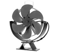 Ventilatore per Stufa - Ventilatore per Rotante a 360°, Bruciatore per Ceppi di Legna Alimentato a Calore Durevole, Risparmio di Carburante per la Circolazione del Calore da 3,94-5,91 Pollici |