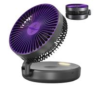 Ventilatore per Tablet-Air Circulator per camera da - Ventilatore personale tranquillo con scatola per aromaterapia - Inclinazione regolabile, ventilatore ricaricabile pieghevole a 5 velocità