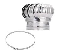 Ventilatore per tetto non alimentato in acciaio inossidabile, sfiato per soffitta, officina di fabbrica, ventola di scarico di alta qualità (-201 acciaio-200 mm)